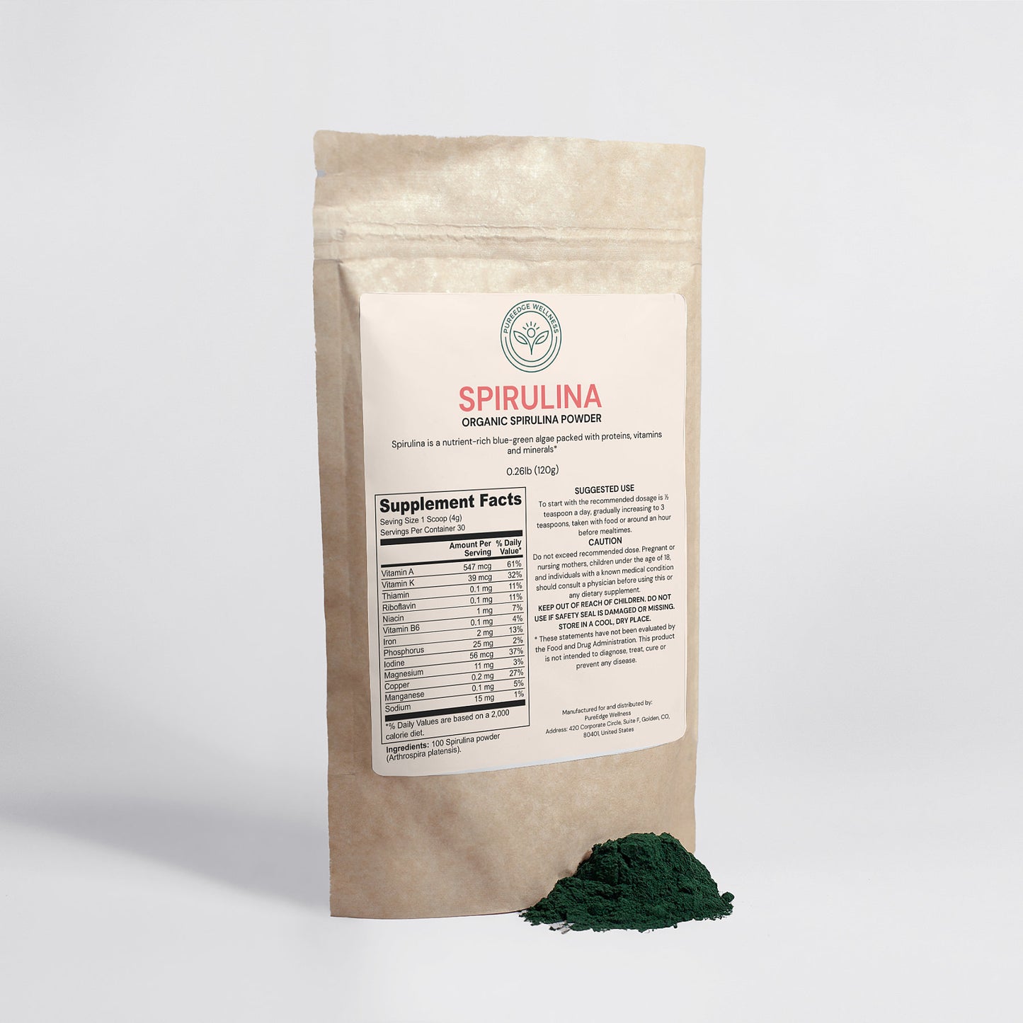 Organic Spirulina Powder